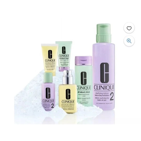 NWT CLINIQUE 2 Great Skin Everywhere For Dry Combination Skin 6 Piece Set - Picture 3 of 4
